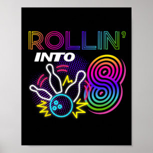 Poster Rollin para a festa de aniversário de 8 anos 8ª Bo