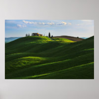 Rolling Hill Perto de Asciano, Toscana