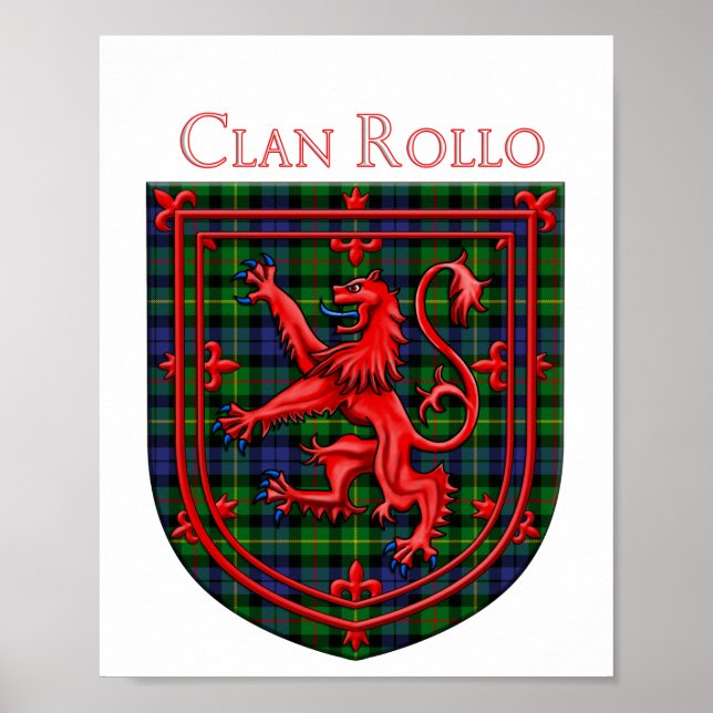 Poster Rollo Tartan Scottish Xadrez Lion Rampant (Frente)