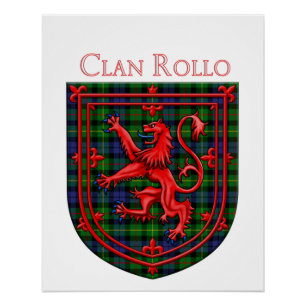 Pôster Rollo Tartan Scottish Xadrez Lion Rampant