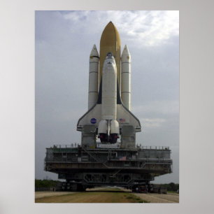 Pôster Rollout of Space Shuttle Columbia (STS-109)