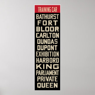 Pôster Rollsign de Réplica do PCC de Toronto (Parte I)