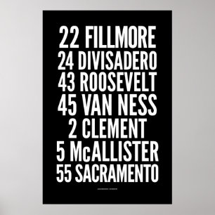 Poster Rolo clássico de San Francisco do vintage de BCL