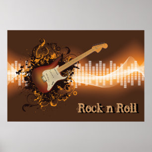 Poster Rolo da rocha N - música
