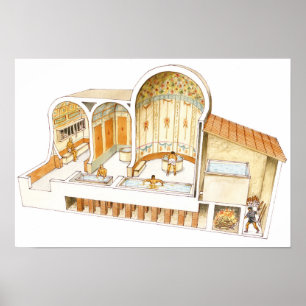 Pôster Roma. Banheiras privadas