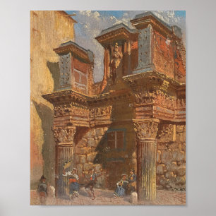 Poster Roma, Colunas na Torre dos Condes (1876)