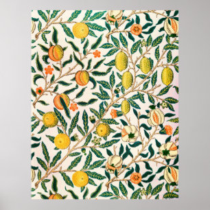 Poster Romã Fruta William Morris Vintage