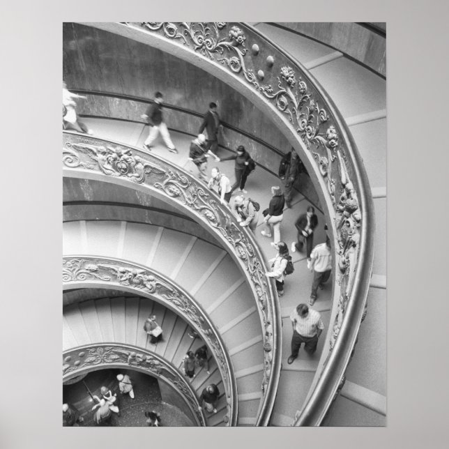 Poster Roma Itália, Vaticano Staircase 3 (Frente)