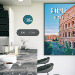Poster Roma, la ville de la Dolce Vita et du charme itali<br><div class="desc">Roma est la capitale de l'Italie. Située au center-ouest de la péninsule italienne,  près de la mer Tyrrhénienne,  elle est également la capitale de la région du Latium.</div>