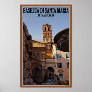 Poster Roma - Santa Maria em Trastevere