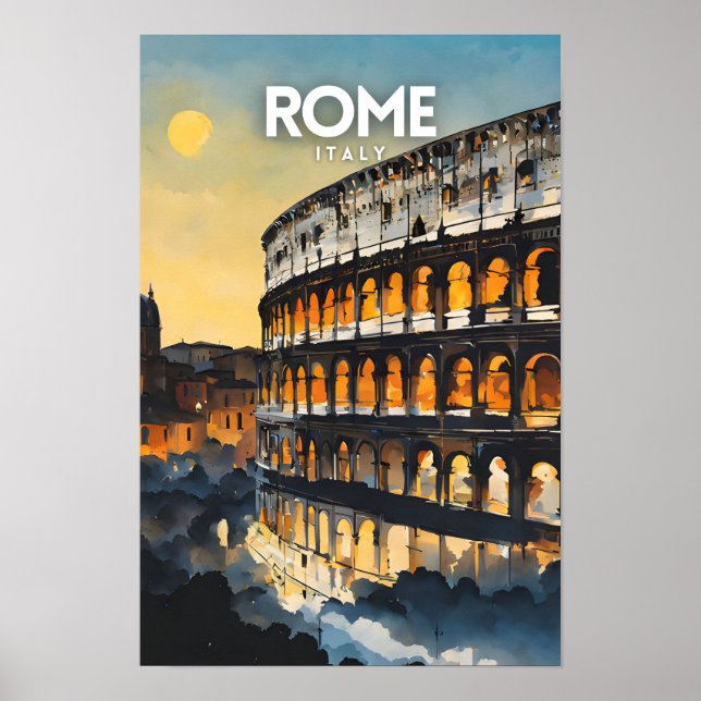 Poster Roma Viagem Nostalgic (Frente)