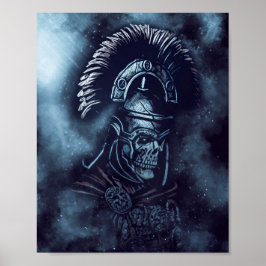Poster ✪ Roman Centurion Skull Medieval Fantasy Art ✪