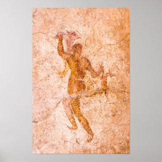 Poster - Roman Fresco, Antiga Pompeia, Itália