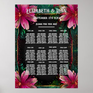 Poster Romance Brilhante: Um Tema De Casamento Floral De 