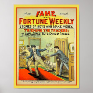 Poster Romance da Fama e da Fortuna Semanal 1907
