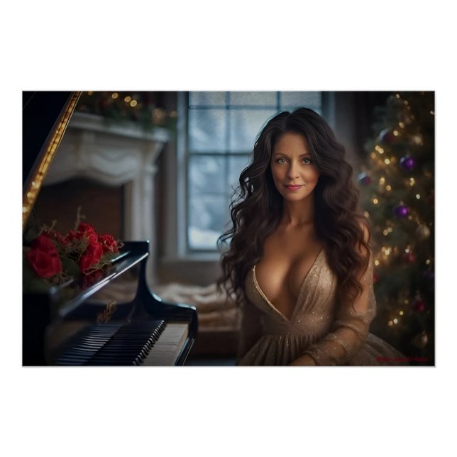 Pôster Romance de Natal (Frente)
