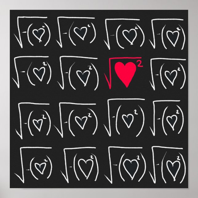 Poster Romance do geek matemático: encontre amor real (Frente)