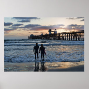 Pôster Romance do surfista