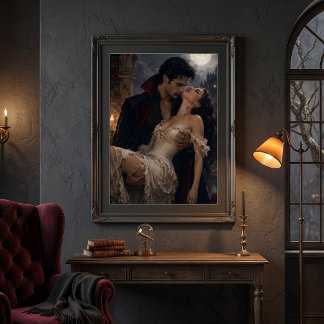 Poster Romance Gótico de Vampiro - Fantasia Vampiro & Don