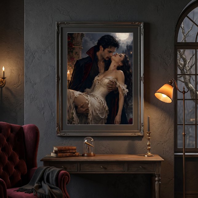 Poster Romance Gótico de Vampiro - Fantasia Vampiro & Don (Criador carregado)