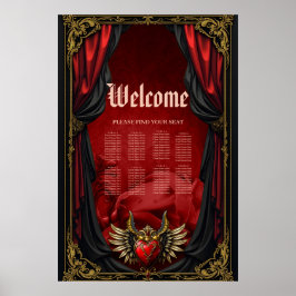 Poster Romance Gótico, o coração da paixão.