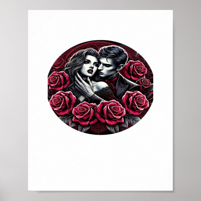 Poster Romance Gótico Vampiro - Até A Morte Nos Faz Em Cl (Frente)