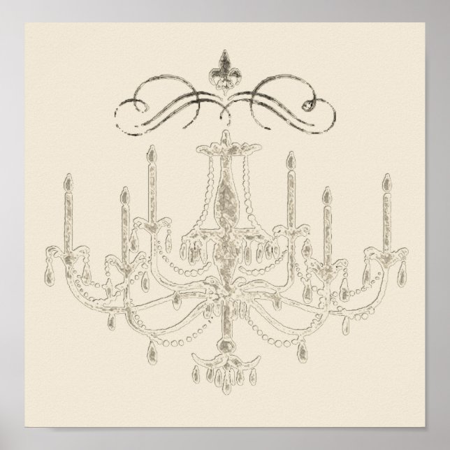 Pôster Romance with a Chandelier SIZE/PAPER/CANVAS OPTION (Frente)