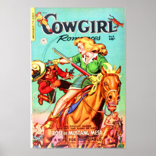 Poster Romances da vaqueira -- Rosa do Mesa do mustang