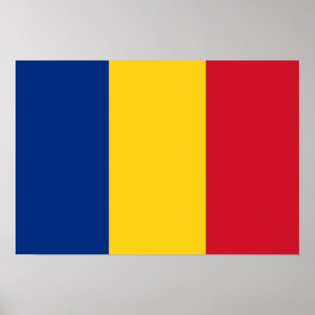 Poster Romania Flag (Frente)