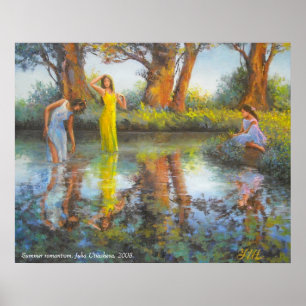 Pôster Romanismo de verão.