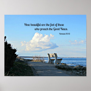Pôster Romanos 10:15 Como são bonitos os pés...