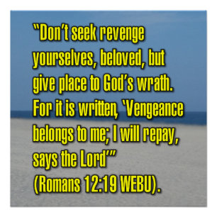 Pôster Romanos 12:19 WEBU