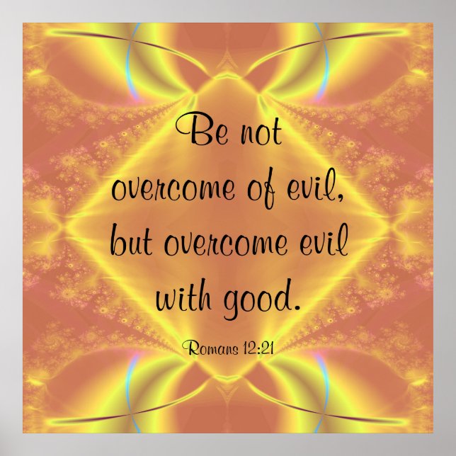 Poster romanos 12:21 (Frente)