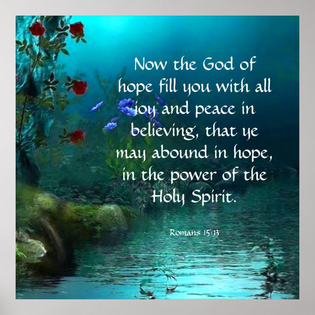 Poster Romanos 15:13 (Frente)