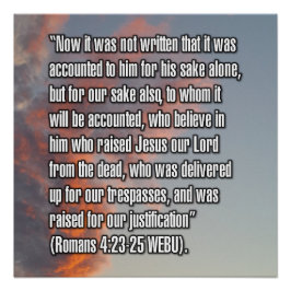 Pôster Romanos 4:23-25 WEBU
