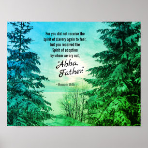 Poster Romanos 8:15 Choramos Abba, Padre