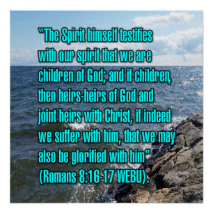 Pôster Romanos 8:16-17 WEBU
