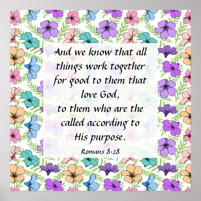 Poster romanos 8:28 (Frente)