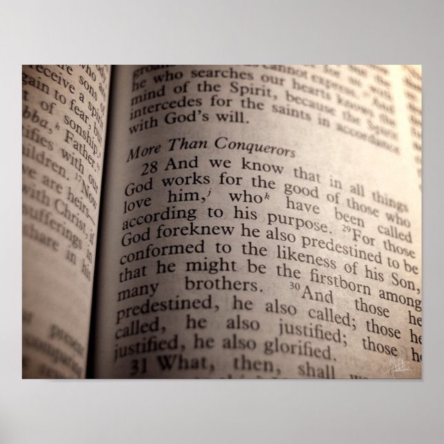Pôster Romanos 8:28 [Impressão] (Frente)