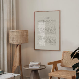 Poster Romanos 8 Querem Decoração de Muro Cristã