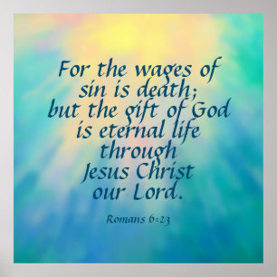Poster Romans 6:23 