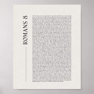 Poster Romans 8 Full Bible Chapter