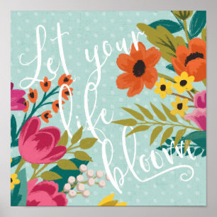 Poster Romantic Luxe X Deixe sua vida florescer
