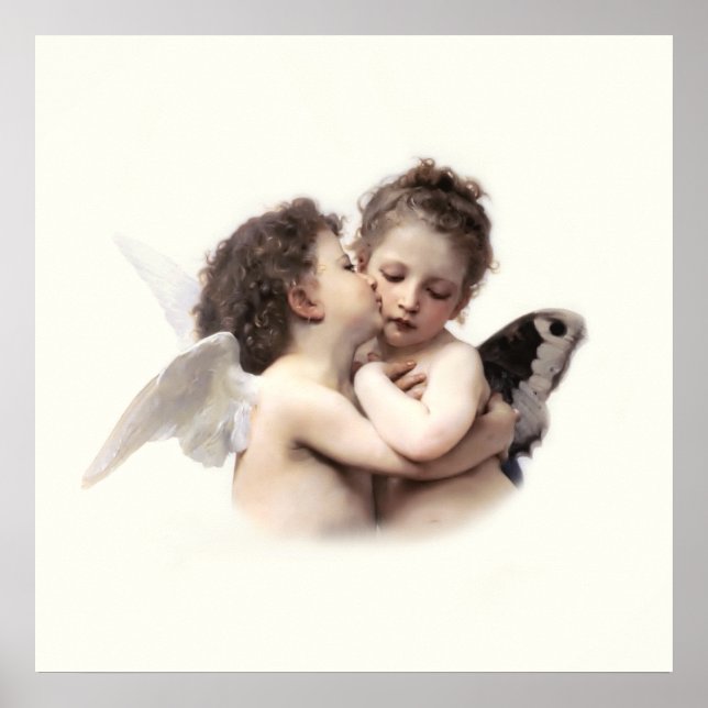 Poster Romântica Anjos da Vintagem Primeiro Kis (Frente)