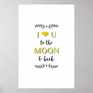 Poster romântico com uma citação de amor