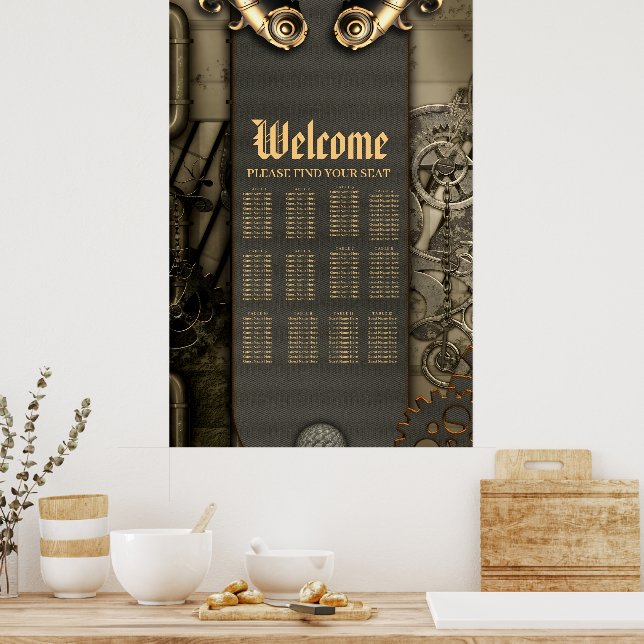 Poster Romantismo em rodas e tubos a alma do boi (Cozinha)