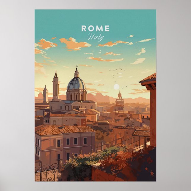 Poster Rome, Italy (Frente)