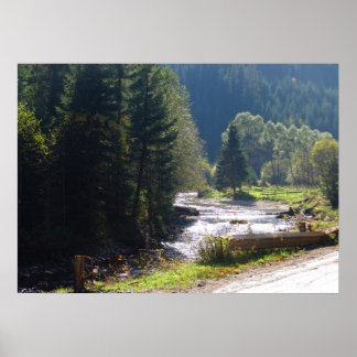 Pôster Romênia, Moldávia, ribeirinho de montanha