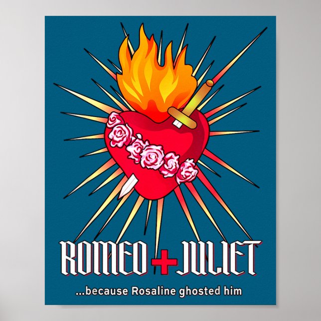 Poster Romeo And Juliet Sacred Heart, Ghosted By Rosaline (Frente)