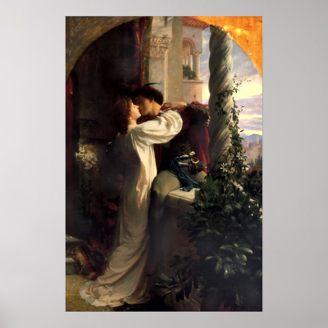 Poster Romeu e Julieta por Frank Dicksee (Frente)